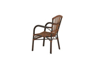 Galera Essstuhl - braun / alu