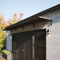 MODERN Eingangsüberdachung, L400 x B85 x H27,5 cm, schwarz