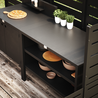 Sonderpreis UMAMI Außenküche Modul 1 + 2 inkl. Abdeckung, schwarz