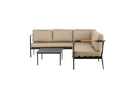 Pehnna Lounge-Set Metall - Schwarz / Sand