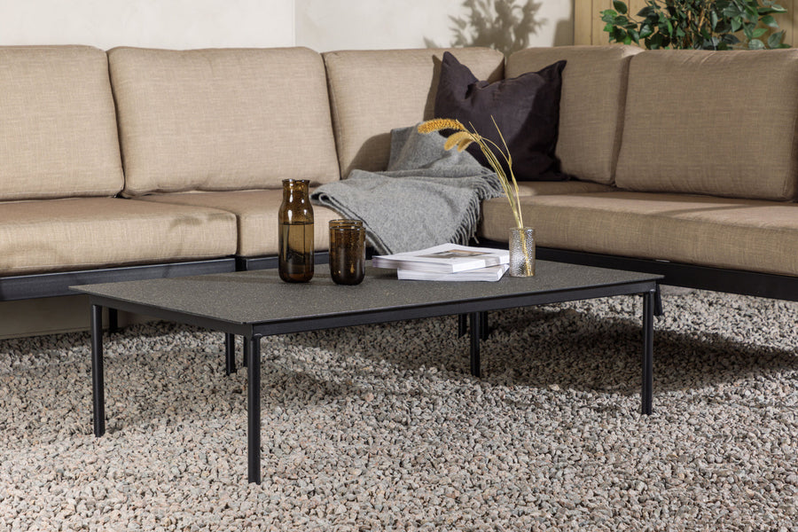 Pehnna Lounge-Set Metall - Schwarz / Sand