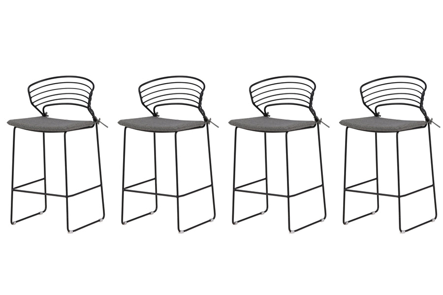 Milano Barhocker 4er-Set 
