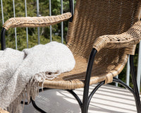 LORETO Sessel mit Fußhocker