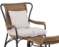 LORETO Sessel mit Fußhocker