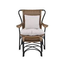 LORETO Sessel mit Fußhocker