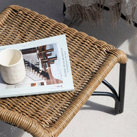 LORETO Sessel mit Fußhocker