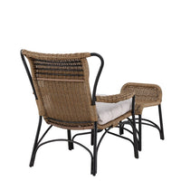 LORETO Sessel mit Fußhocker