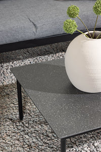 Pehnna Sofaset Loungeset Stahl - Schwarz / Dunkelgrau 