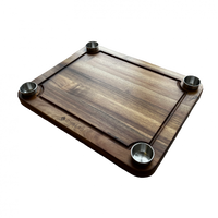 Schneidebrett mit Dipschalen