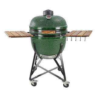 UMAMI Outdoor-Küche Modul 3 für Kamado + Kamado SUMO Maxi, schwarz / grün