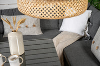 WATFORD Eckgruppe mit Couchtisch schwarz/grau