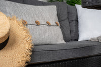 WATFORD Eckgruppe mit Couchtisch schwarz/grau