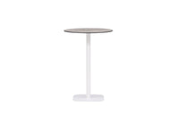 Milano Bar Tisch Metall - Weiß / Rund ø70