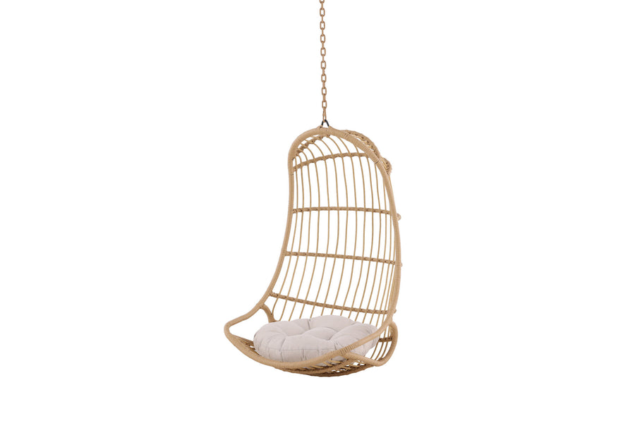 Pulau Hängestuhl Rattan Natur / Beige