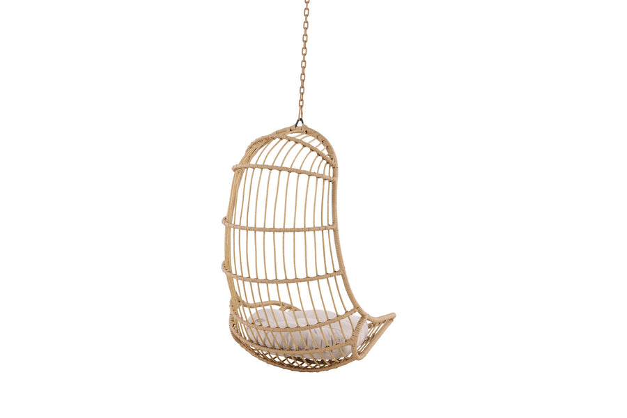 Pulau Hängestuhl Rattan Natur / Beige