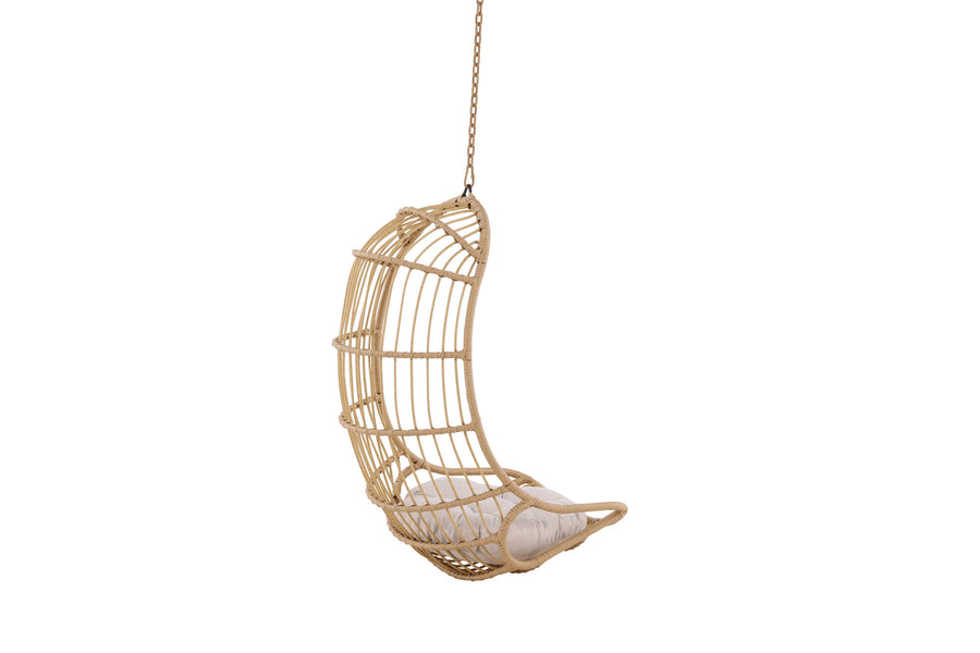 Pulau Hängestuhl Rattan Natur / Beige