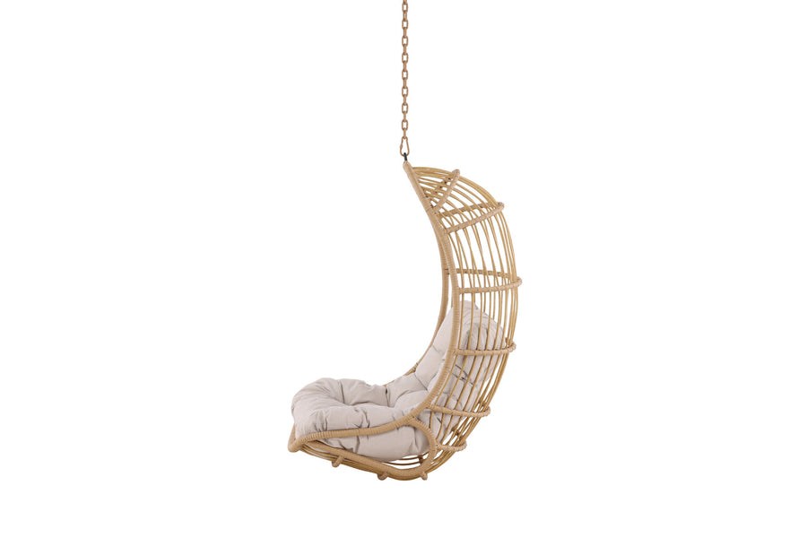 Pulau Hängestuhl Rattan Natur / Beige