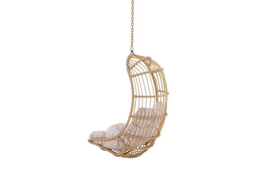 Pulau Hängestuhl Rattan Natur / Beige