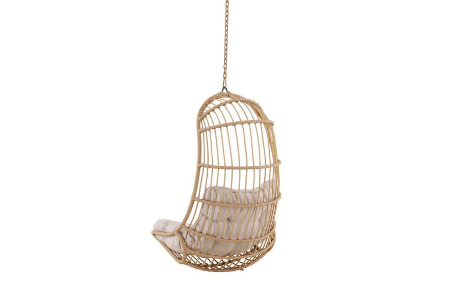 Pulau Hängestuhl Rattan Natur / Beige