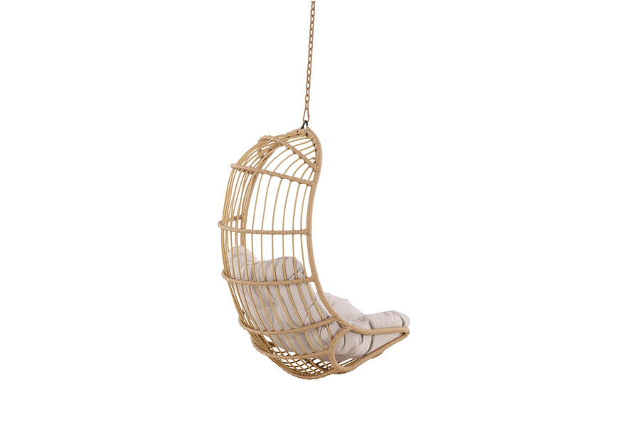 Pulau Hängestuhl Rattan Natur / Beige