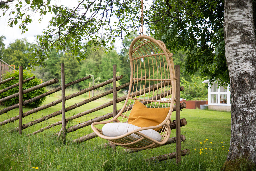 Pulau Hängestuhl Rattan Natur / Beige