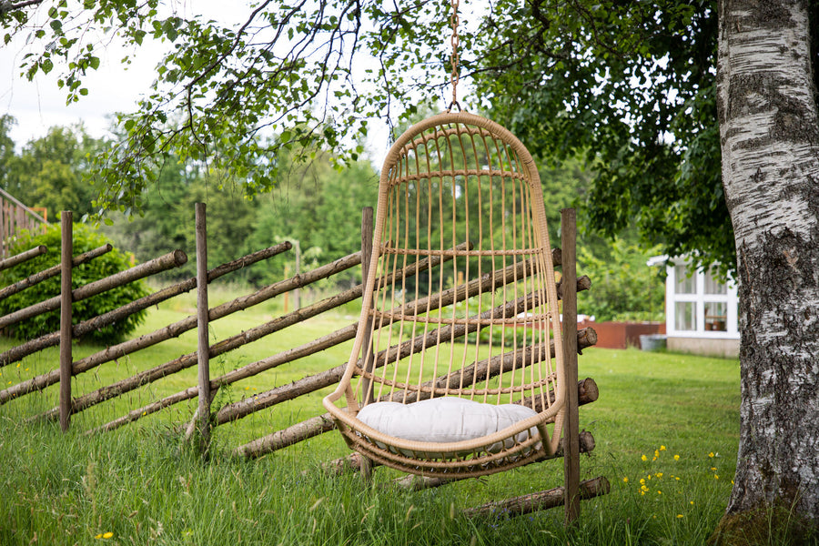 Pulau Hängestuhl Rattan Natur / Beige