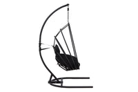 Panay Hängestuhl Metall - schwarz / schwarz