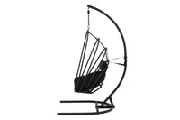 Panay Hängestuhl Metall - schwarz / schwarz