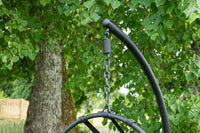 Panay Hängestuhl Metall - schwarz / schwarz