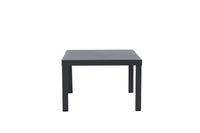 Copacabana Couchtisch - schwarz / schwarzes Aluminium