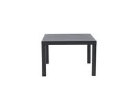 Copacabana Couchtisch - schwarz / schwarzes Aluminium