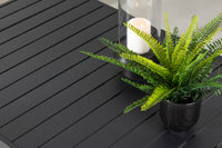 Copacabana Couchtisch - schwarz / schwarzes Aluminium