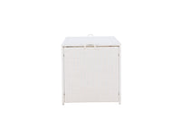 London Dynbox - weiß / weiße Rattan