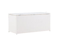 London Dynbox - weiß / weiße Rattan