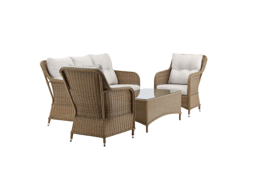 Vikelund Sofagruppe mit Couchtisch - Natur / Beige