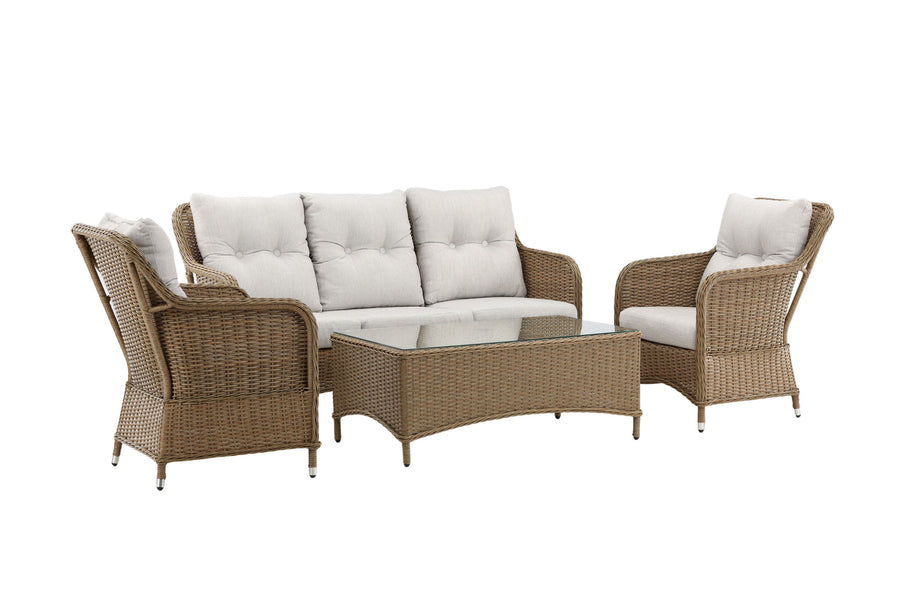 Vikelund Sofagruppe mit Couchtisch - Natur / Beige