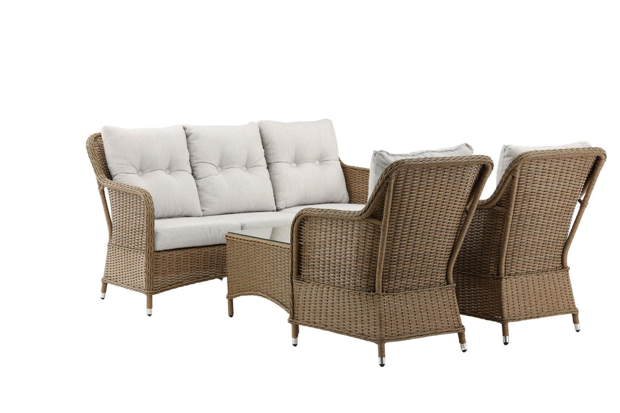 Vikelund Sofagruppe mit Couchtisch - Natur / Beige