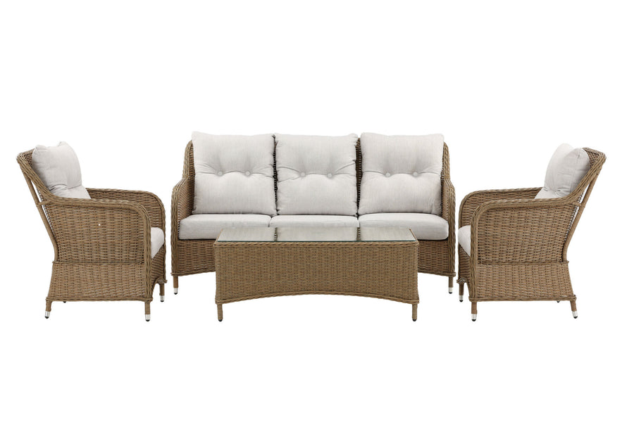 Vikelund Sofagruppe mit Couchtisch - Natur / Beige