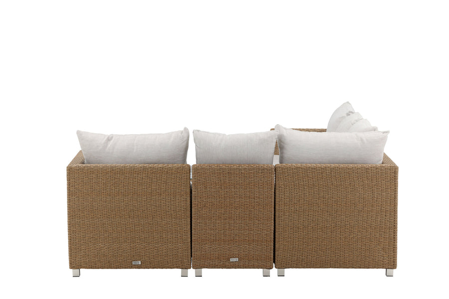 Vamos Ecksofa mit Couchtisch - natur / beige