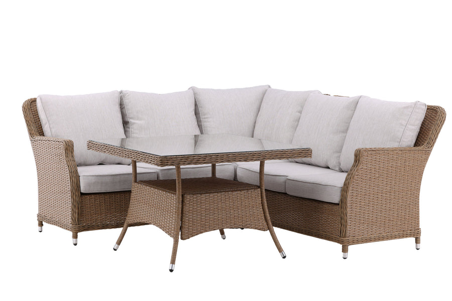 Vikelund Ecksofa mit Couchtisch - Natur / Beige