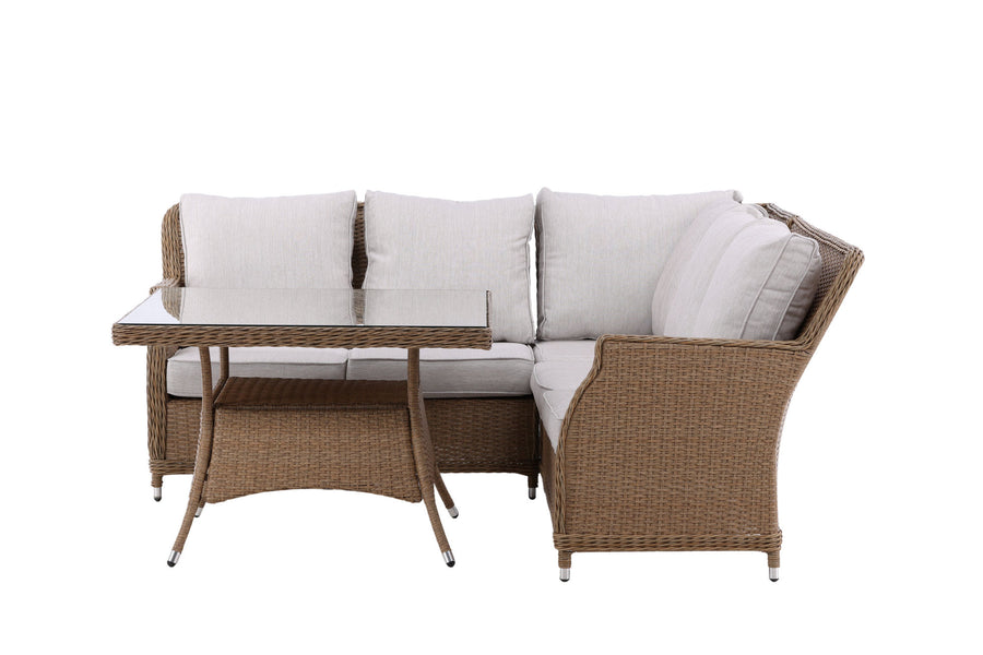 Vikelund Ecksofa mit Couchtisch - Natur / Beige