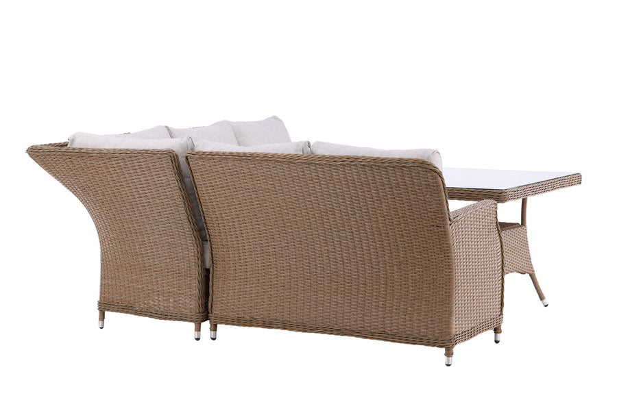 Vikelund Ecksofa mit Couchtisch - Natur / Beige