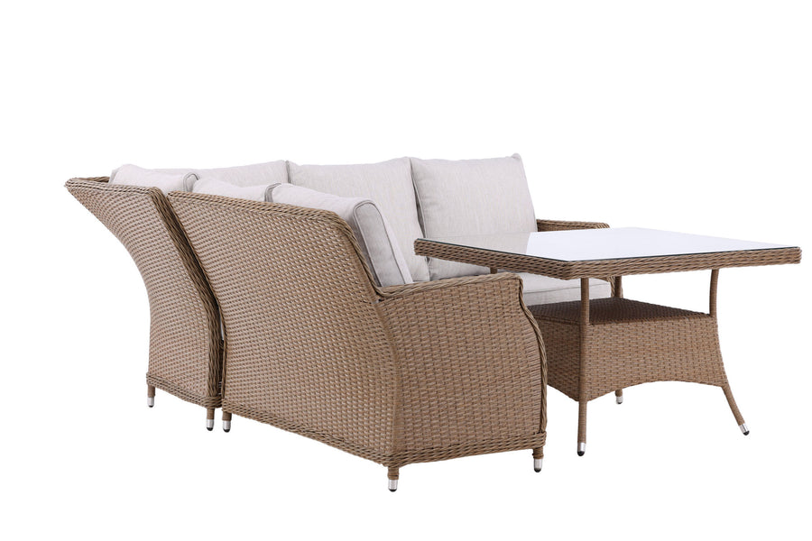 Vikelund Ecksofa mit Couchtisch - Natur / Beige