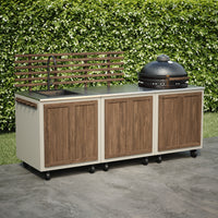 Gastro-Außenküchenkombination mit 3 Modulen + Kamado SUMO Maxi