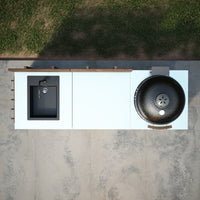 Gastro-Außenküchenkombination mit 3 Modulen + Kamado SUMO Maxi