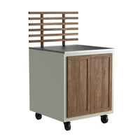 Gastro-Außenküchenmodul mit Rippensitz