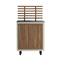 Gastro-Außenküchenmodul mit Rippensitz