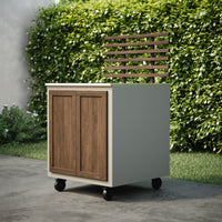 Gastro-Außenküchenmodul mit Rippensitz