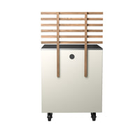 Gastro-Außenküchenmodul mit Rippensitz