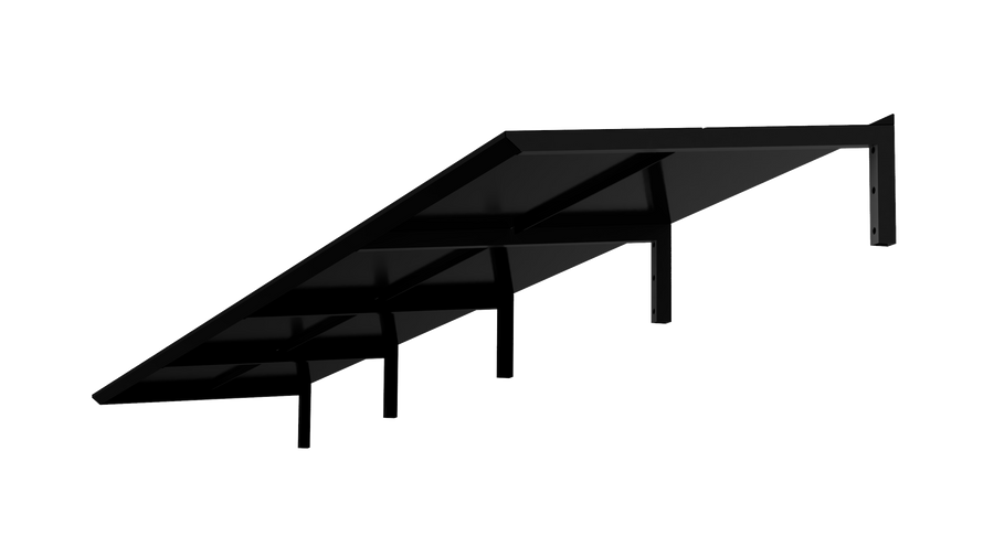 MODERN Eingangsüberdachung, L520 x B85 x H27,5 cm, schwarz